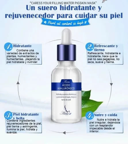 💧 Ácido Hialurónico Concentrado Antiarrugas e Hidratante 💧