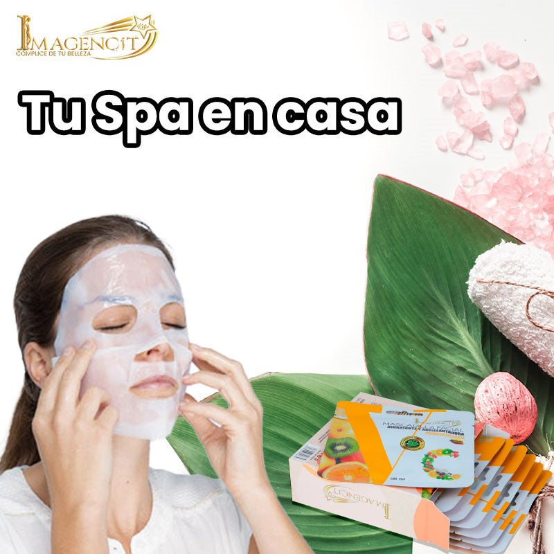 MASCARILLA HIDRATANTE CON VITAMINA C 💆‍♀️✨💧