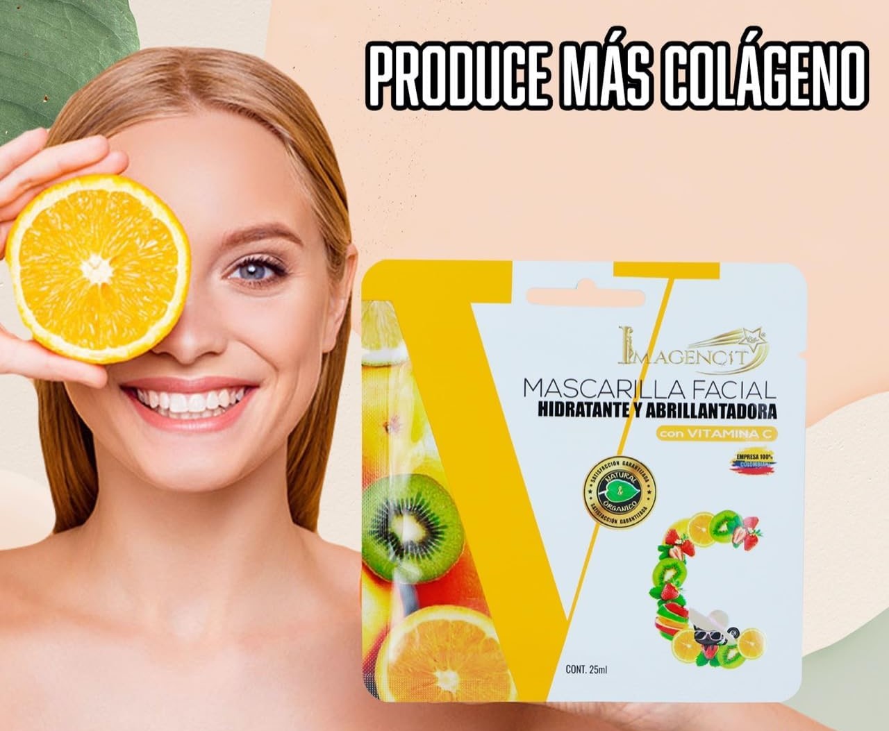 MASCARILLA HIDRATANTE CON VITAMINA C 💆‍♀️✨💧